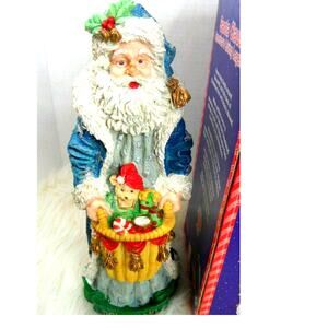 Vintage 1995 Kmart Christmas Santas Magical Toyshop Pere Noel France 15" Resin